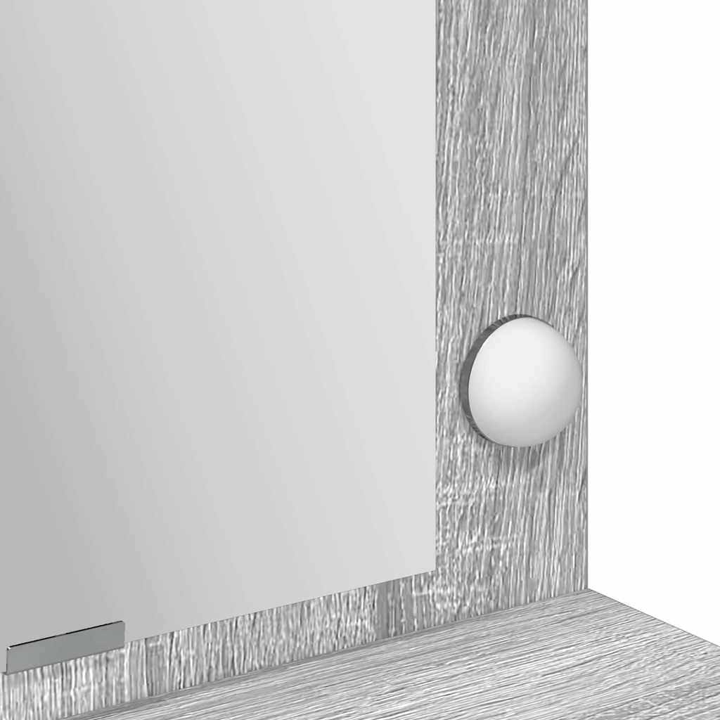Dressing Table Grey Sonoma 100 x 41 x 135 cm Engineered Wood
