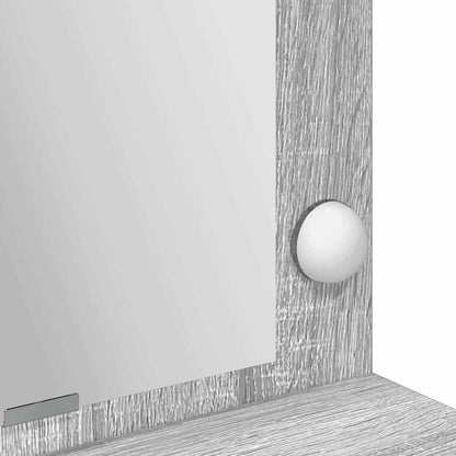 Dressing Table Grey Sonoma 100 x 41 x 135 cm Engineered Wood