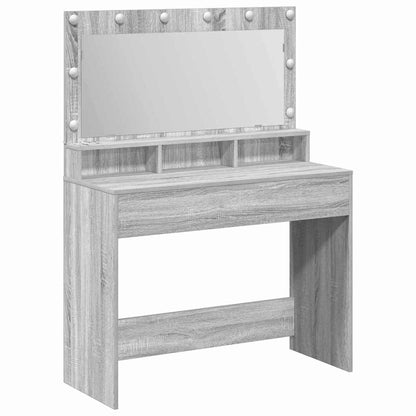Dressing Table Grey Sonoma 100 x 41 x 135 cm Engineered Wood