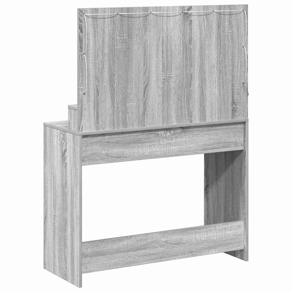 Dressing Table Grey Sonoma 100 x 41 x 135 cm Engineered Wood
