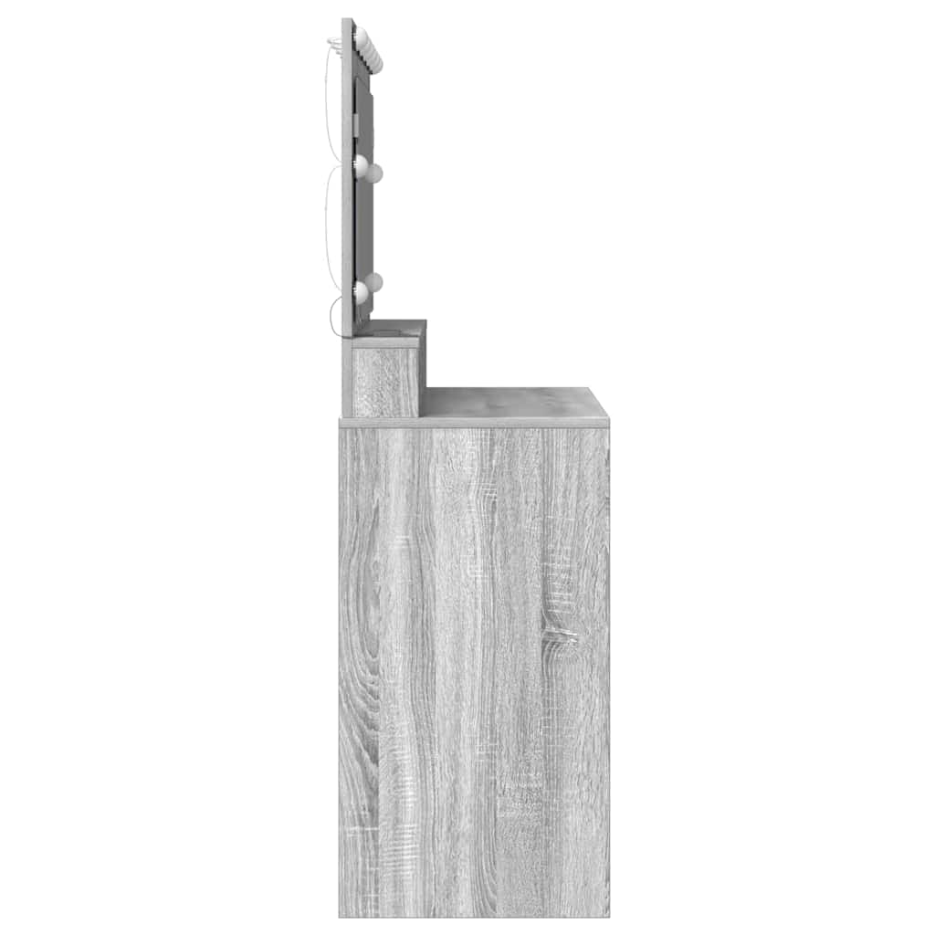 Dressing Table Grey Sonoma 100 x 41 x 135 cm Engineered Wood