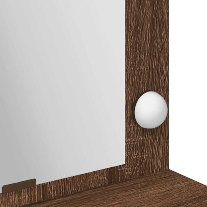 Dressing Table Brown Oak 100 x 41 x 135 cm Engineered Wood