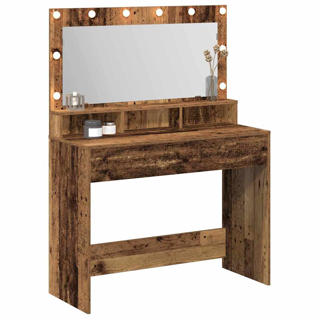 Dressing Table Old Wood 100 x 41 x 135 cm Engineered Wood