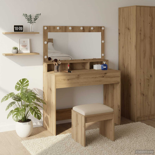 Dressing Table Artisan Oak 100 x 41 x 135 cm Engineered Wood