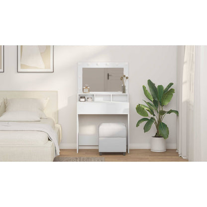 Dressing Table White 78.5 x 41 x 135 cm Engineered Wood