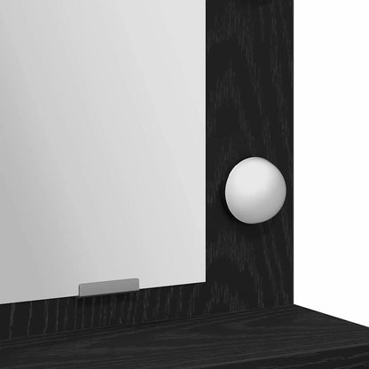 Dressing Table Black Oak 75.5 x 41 x 135 cm Engineered Wood