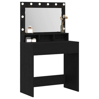 Dressing Table Black Oak 75.5 x 41 x 135 cm Engineered Wood
