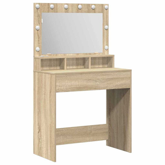 Dressing Table Sonoma Oak 75.5 x 41 x 135 cm Engineered Wood