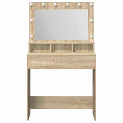 Dressing Table Sonoma Oak 75.5 x 41 x 135 cm Engineered Wood
