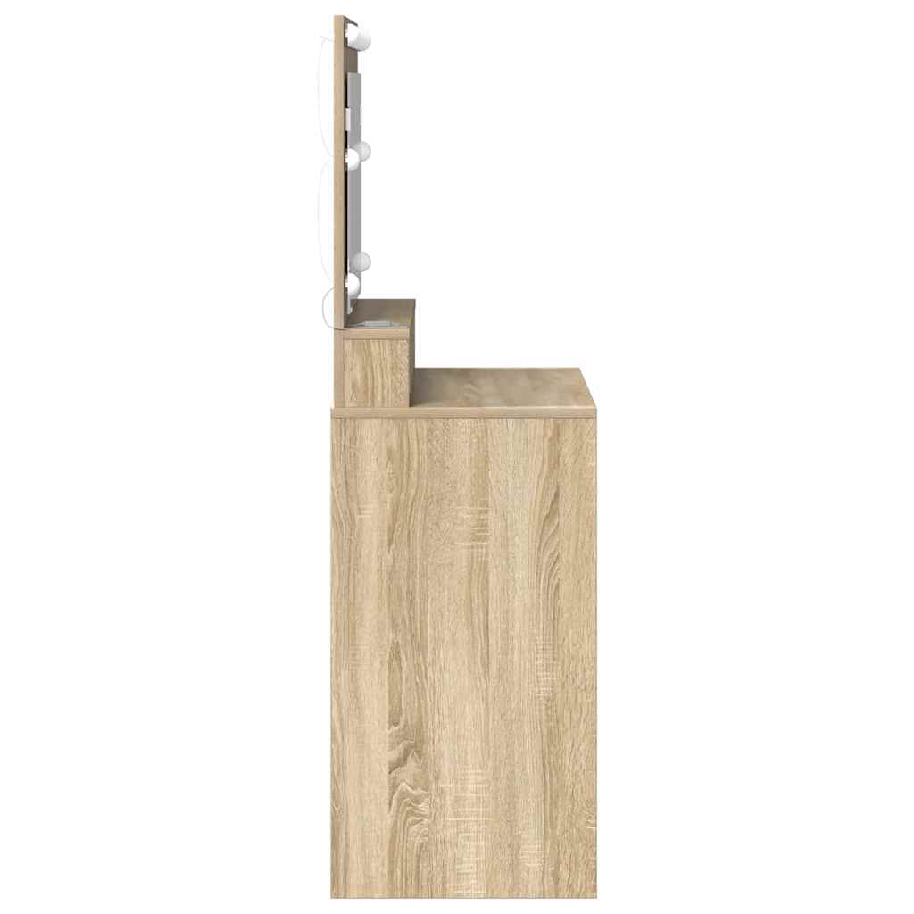 Dressing Table Sonoma Oak 75.5 x 41 x 135 cm Engineered Wood