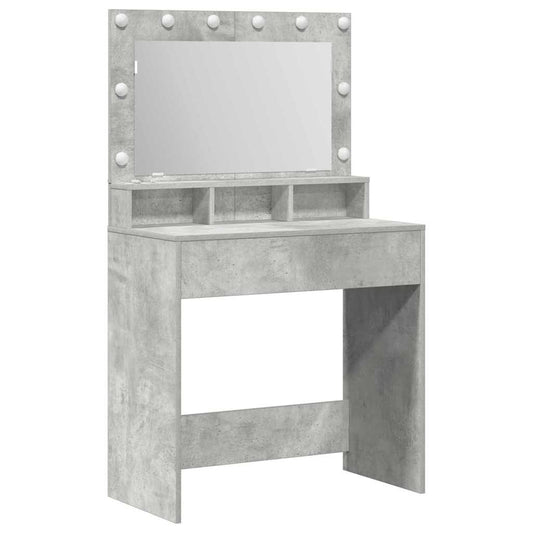 Dressing Table Concrete Grey 78.5 x 41 x 135 cm Engineered Wood
