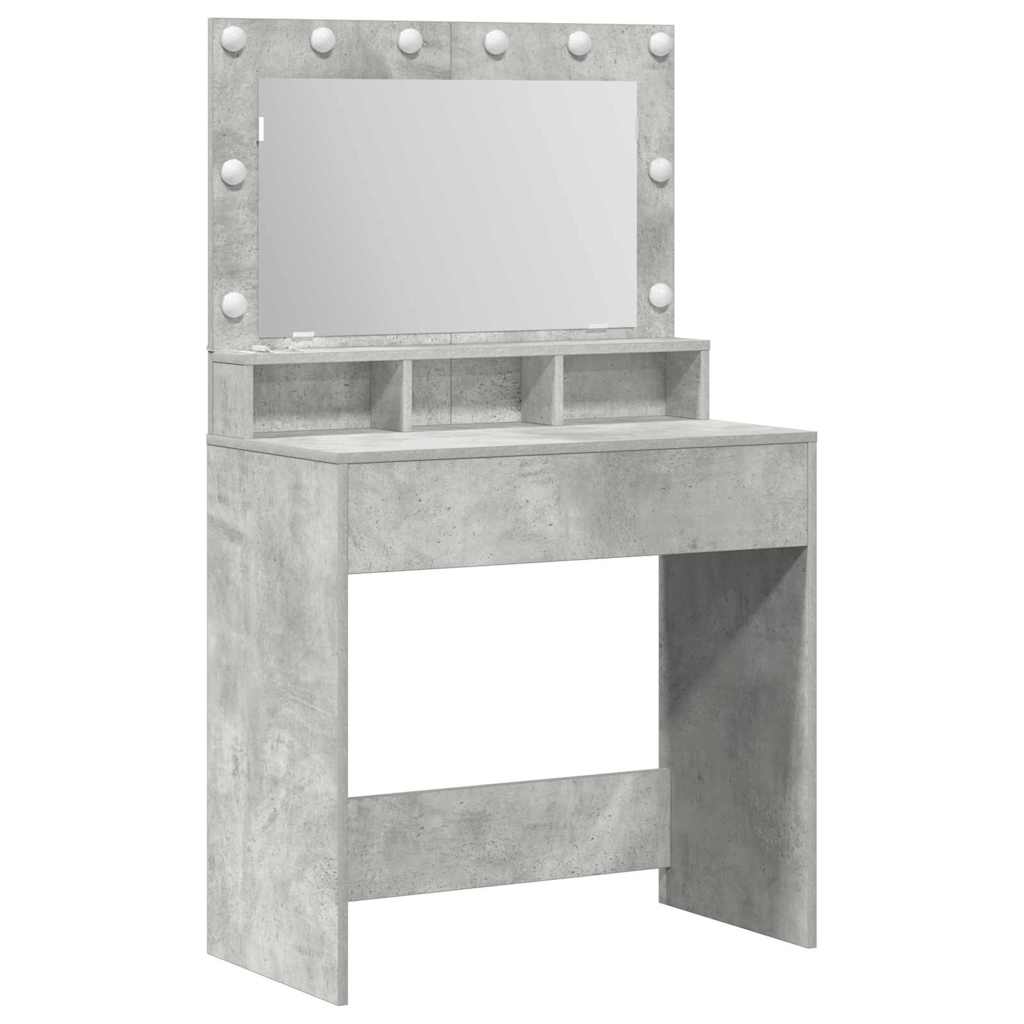 Dressing Table Concrete Grey 75.5 x 41 x 135 cm Engineered Wood