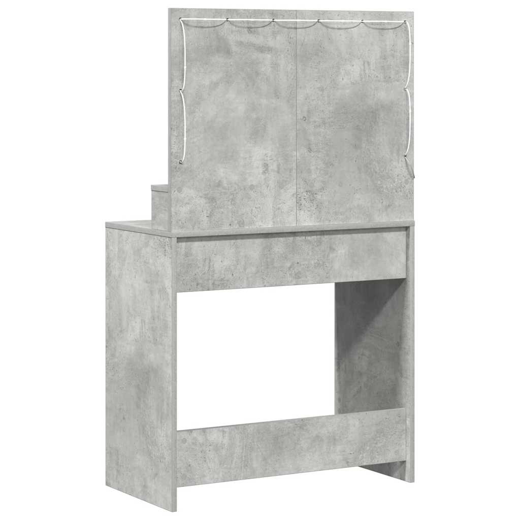 Dressing Table Concrete Grey 75.5 x 41 x 135 cm Engineered Wood