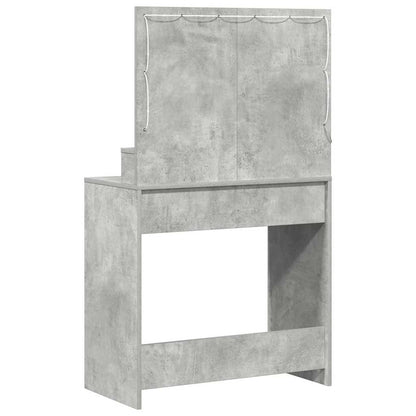 Dressing Table Concrete Grey 75.5 x 41 x 135 cm Engineered Wood