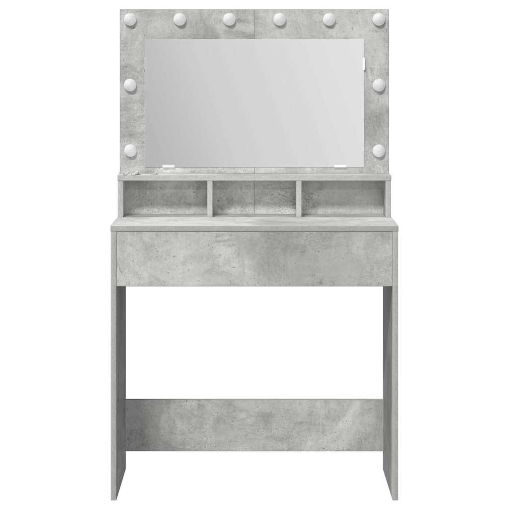 Dressing Table Concrete Grey 75.5 x 41 x 135 cm Engineered Wood