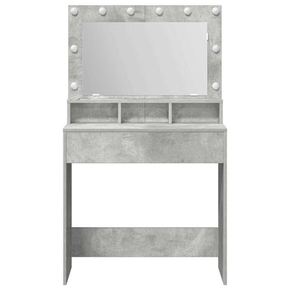 Dressing Table Concrete Grey 75.5 x 41 x 135 cm Engineered Wood