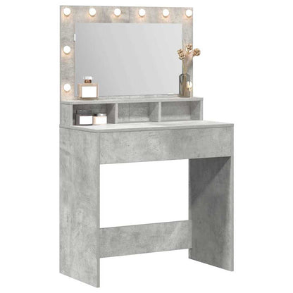 Dressing Table Concrete Grey 75.5 x 41 x 135 cm Engineered Wood