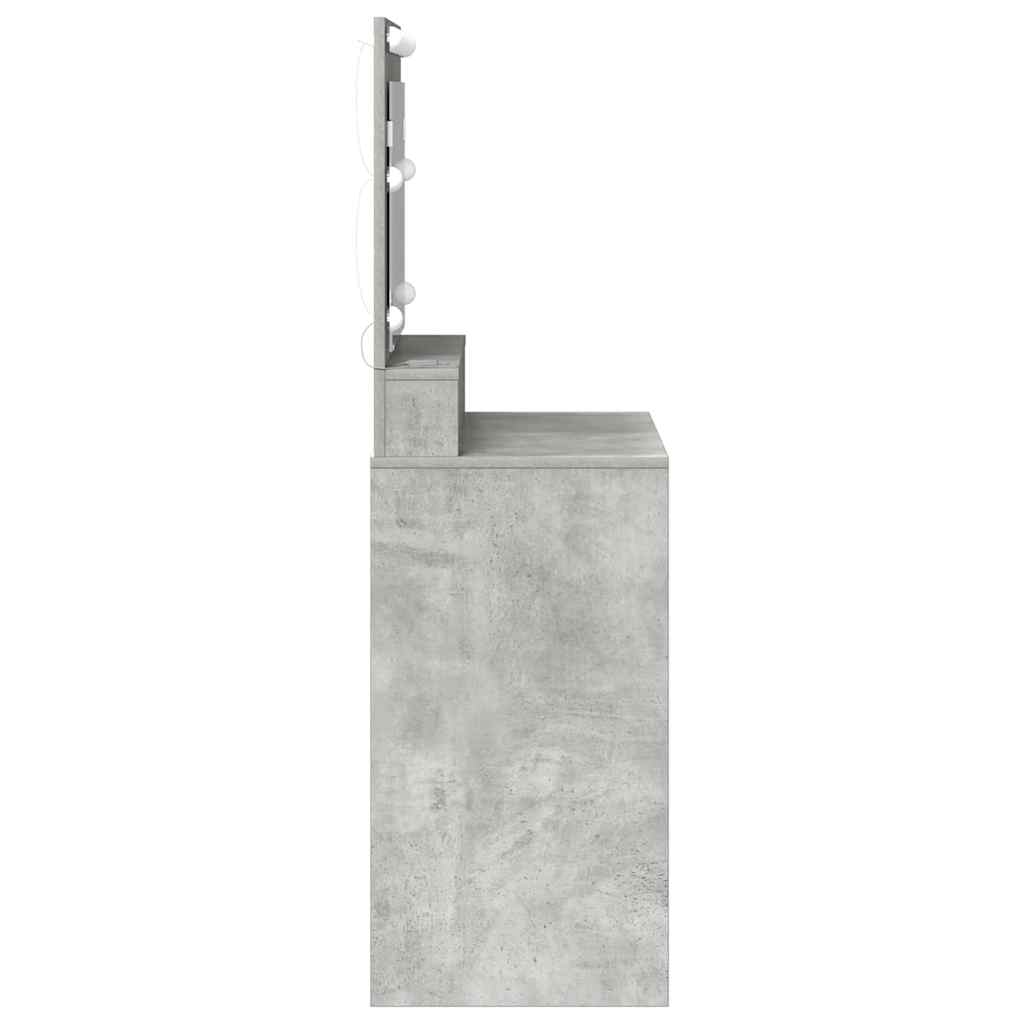 Dressing Table Concrete Grey 78.5 x 41 x 135 cm Engineered Wood
