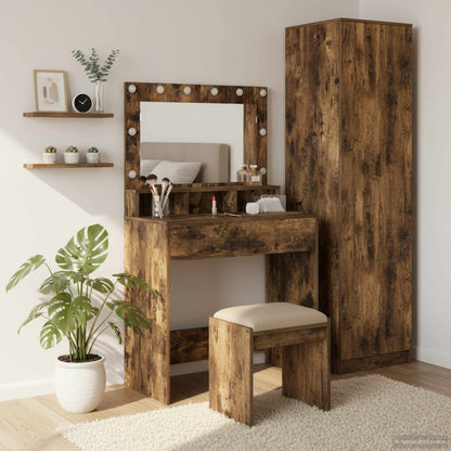 Dressing Table Smoked Oak 75.5 x 41 x 135 cm Engineered Wood