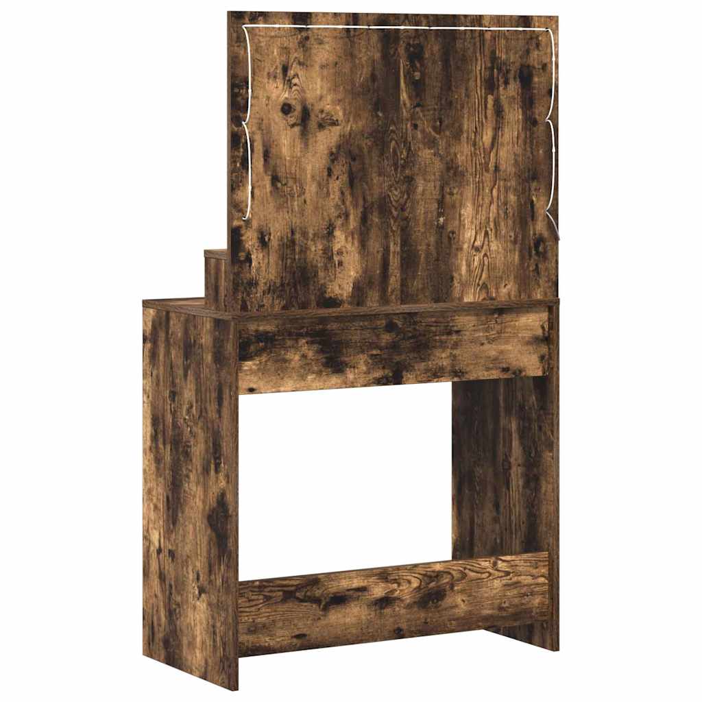 Dressing Table Smoked Oak 75.5 x 41 x 135 cm Engineered Wood