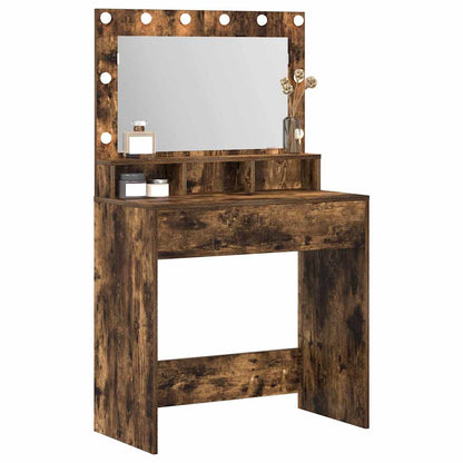 Dressing Table Smoked Oak 75.5 x 41 x 135 cm Engineered Wood