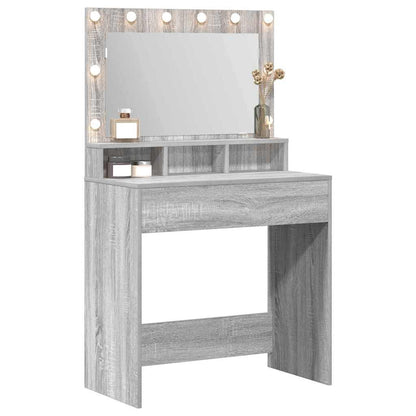 Dressing Table Grey Sonoma 75.5 x 41 x 135 cm Engineered Wood