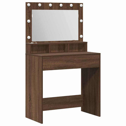 Dressing Table Brown Oak 75.5 x 41 x 135 cm Engineered Wood