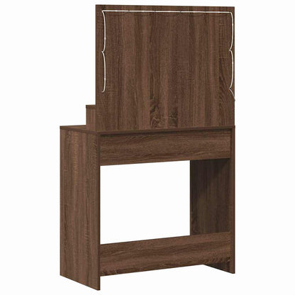 Dressing Table Brown Oak 75.5 x 41 x 135 cm Engineered Wood