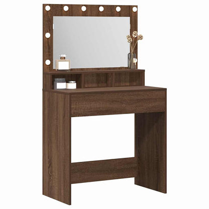 Dressing Table Brown Oak 75.5 x 41 x 135 cm Engineered Wood