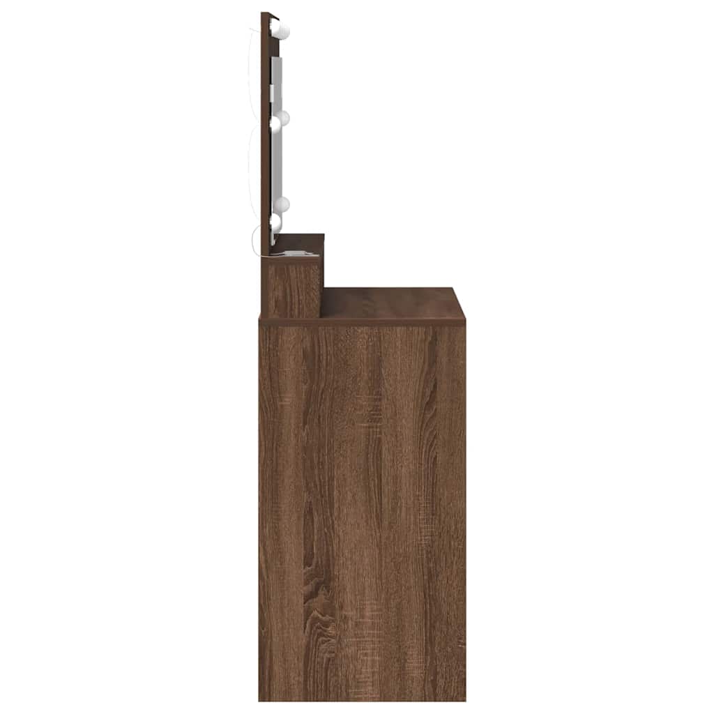 Dressing Table Brown Oak 75.5 x 41 x 135 cm Engineered Wood