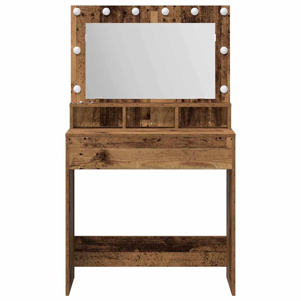 Dressing Table Old Wood 75.5 x 41 x 135 cm Engineered Wood