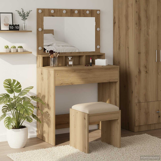 Dressing Table Artisan Oak 75.5 x 41 x 135 cm Engineered Wood