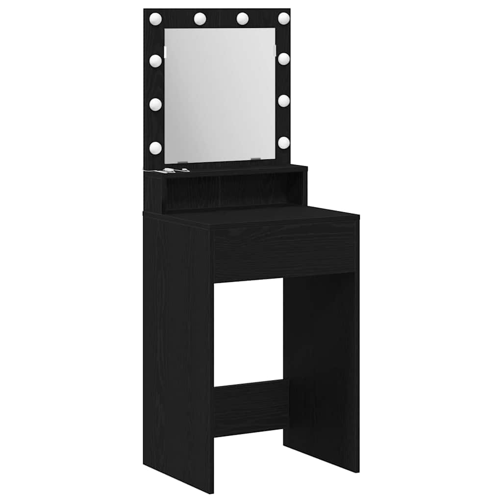 Dressing Table Black Oak 50 x 41 x 135 cm Engineered Wood