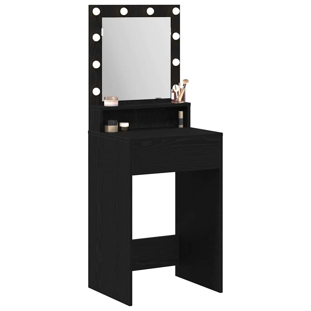 Dressing Table Black Oak 50 x 41 x 135 cm Engineered Wood