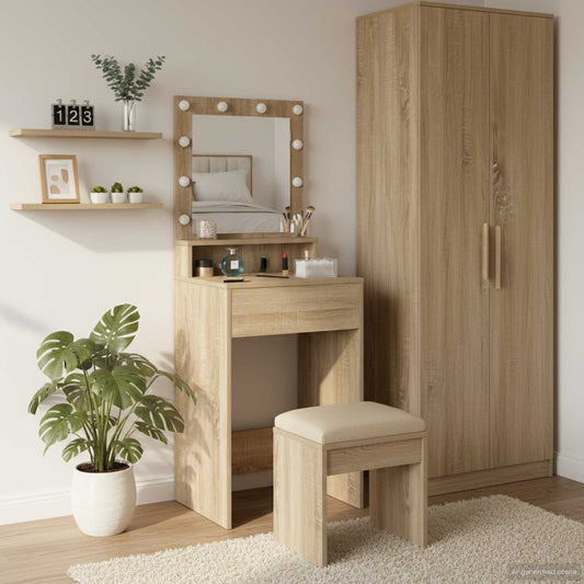 Dressing Table Sonoma Oak 50 x 41 x 135 cm Engineered Wood