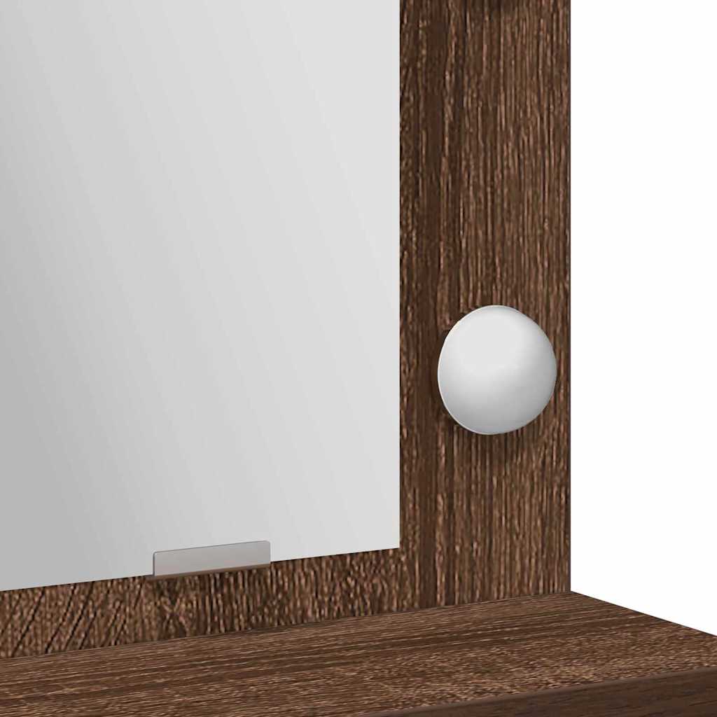 Dressing Table Brown Oak 50 x 41 x 135 cm Engineered Wood