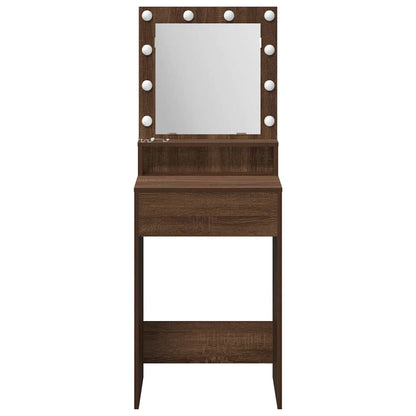 Dressing Table Brown Oak 50 x 41 x 135 cm Engineered Wood