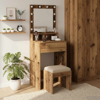 Dressing Table Old Wood 50 x 41 x 135 cm Engineered Wood