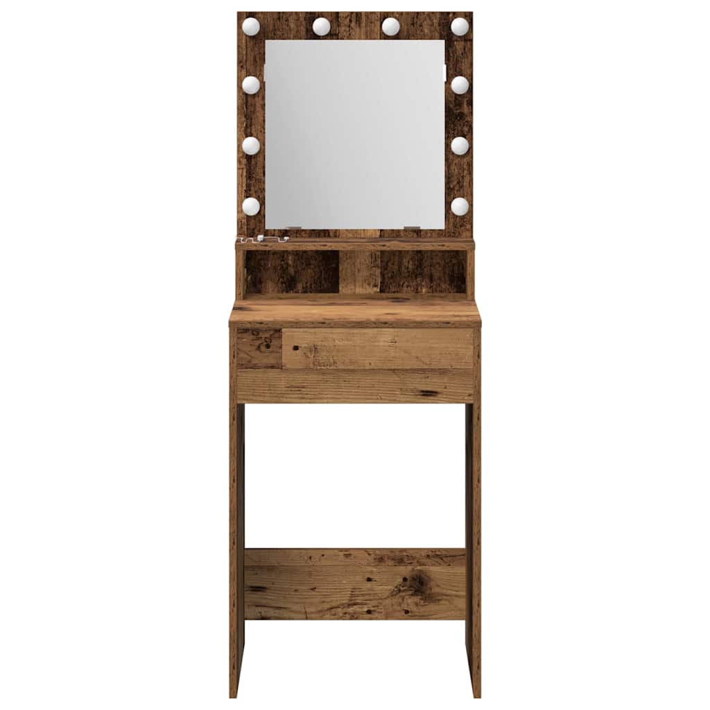 Dressing Table Old Wood 50 x 41 x 135 cm Engineered Wood