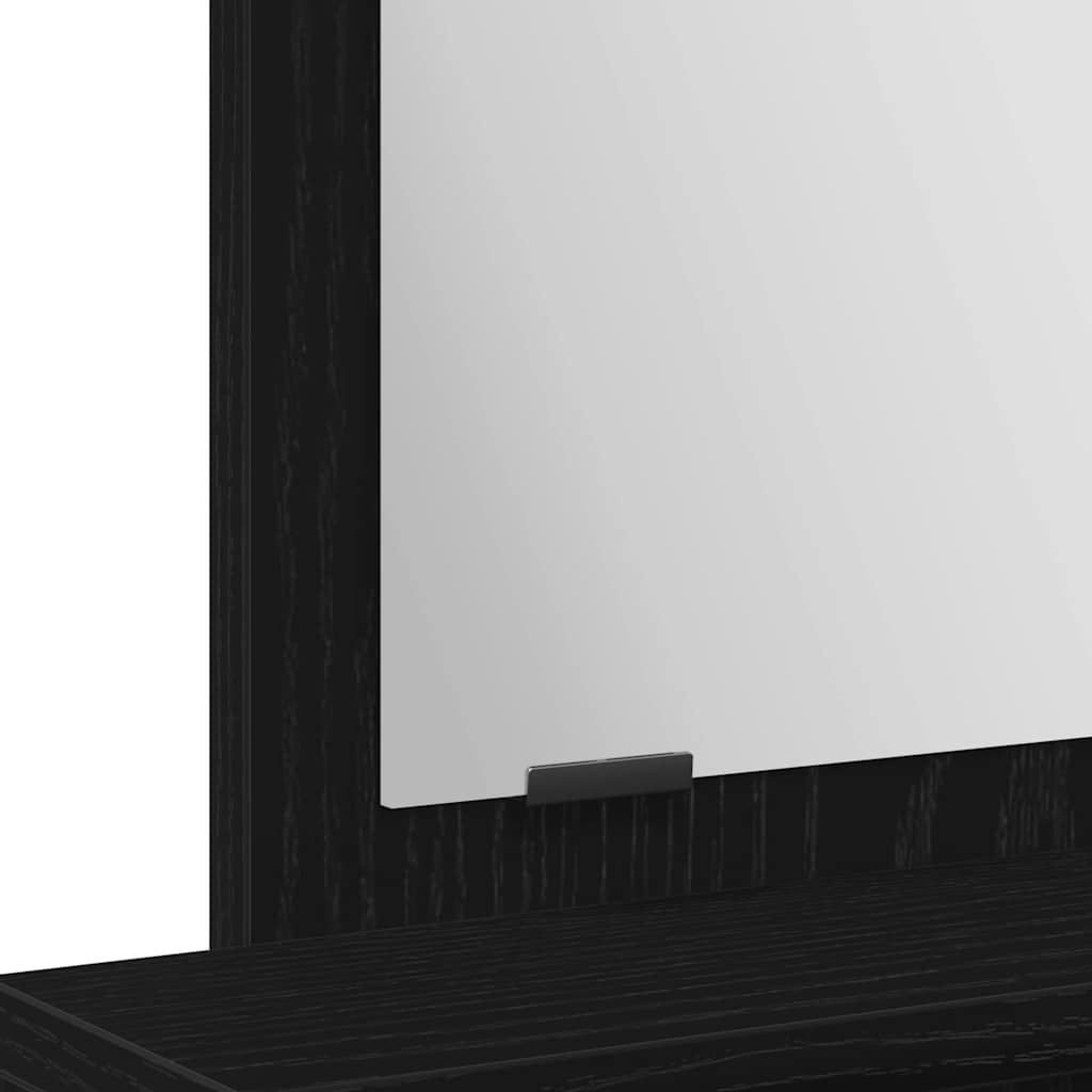 Dressing Table Black Oak 50 x 41 x 140 cm Engineered Wood