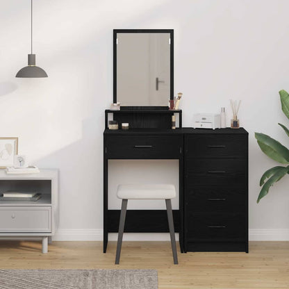 Dressing Table Black Oak 50 x 41 x 140 cm Engineered Wood