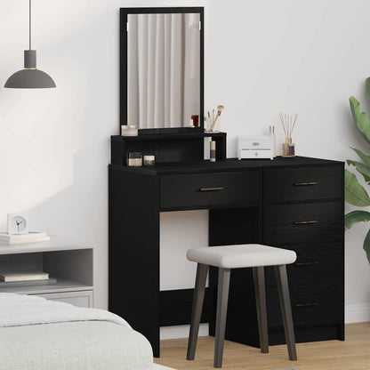 Dressing Table Black Oak 50 x 41 x 140 cm Engineered Wood