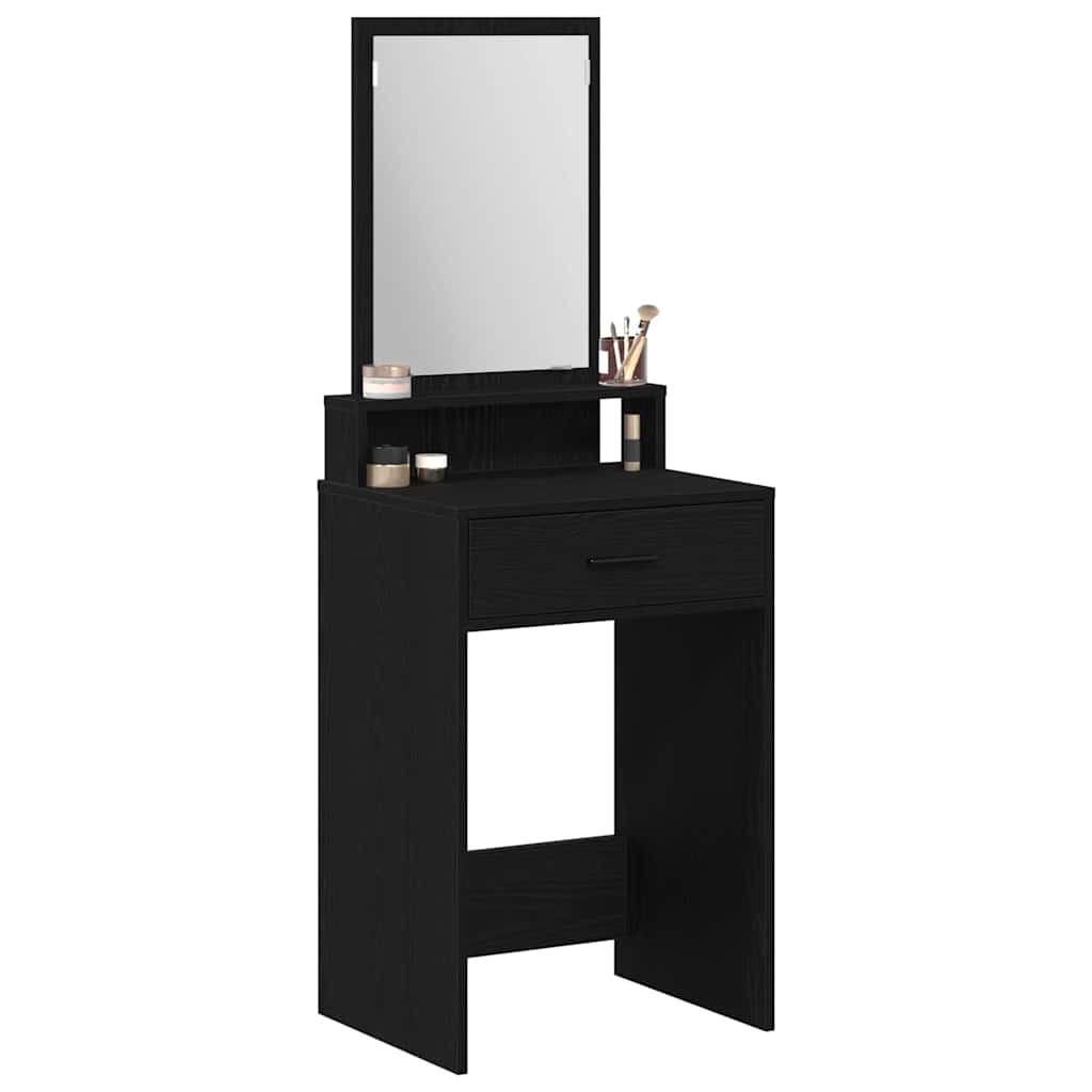 Dressing Table Black Oak 50 x 41 x 140 cm Engineered Wood
