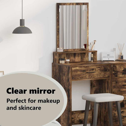 Dressing Table Smoked Oak 50 x 41 x 140 cm Engineered Wood