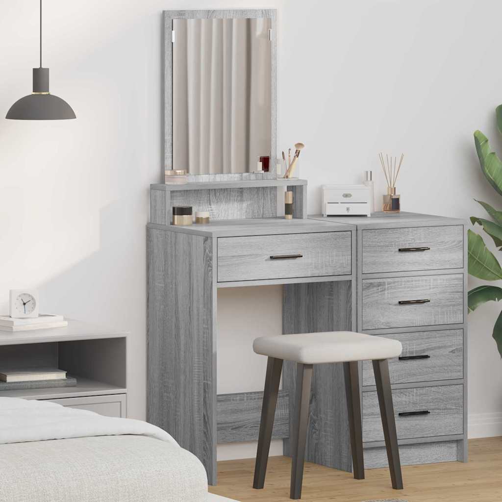 Dressing Table Grey Sonoma 50 x 41 x 140 cm Engineered Wood