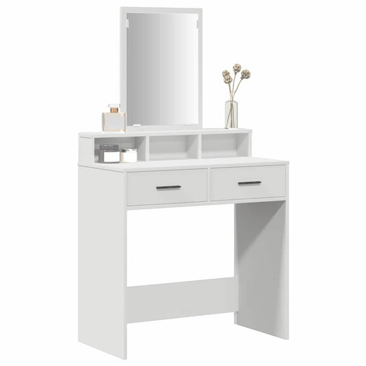 Dressing Table White 79 x 41 x 140 cm Engineered Wood