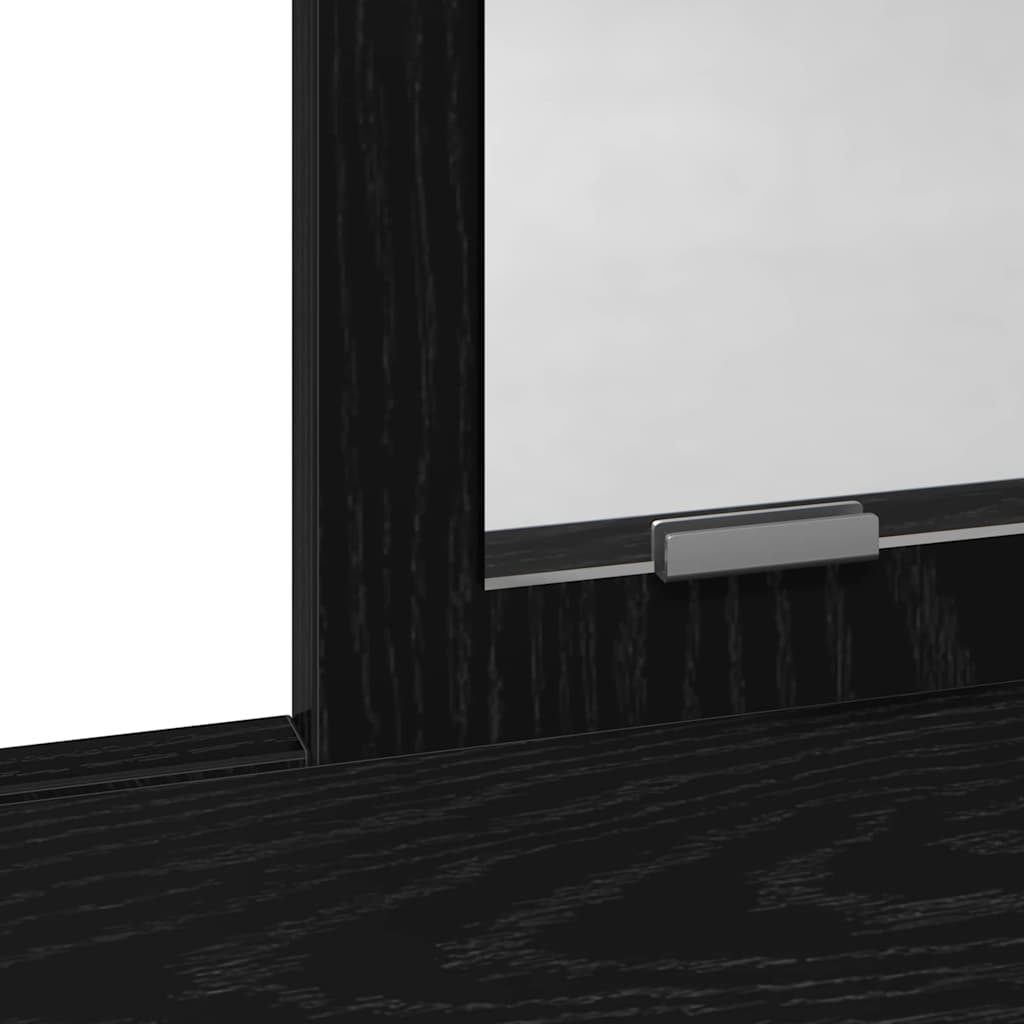 Dressing Table Black Oak 79 x 41 x 140 cm Engineered Wood