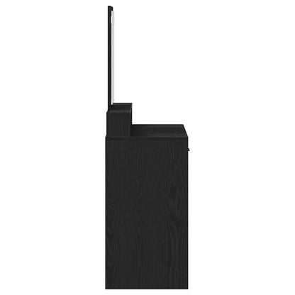 Dressing Table Black Oak 79 x 41 x 140 cm Engineered Wood