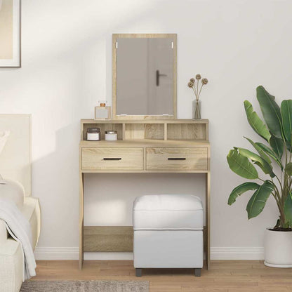 Dressing Table Sonoma Oak 79 x 41 x 140 cm Engineered Wood