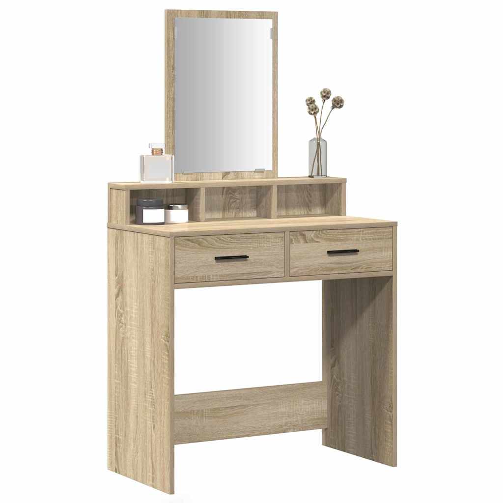 Dressing Table Sonoma Oak 79 x 41 x 140 cm Engineered Wood